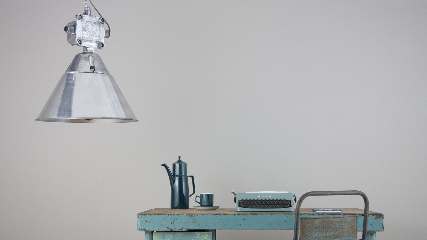 British enamel pendants and statement aluminium lights from Poland